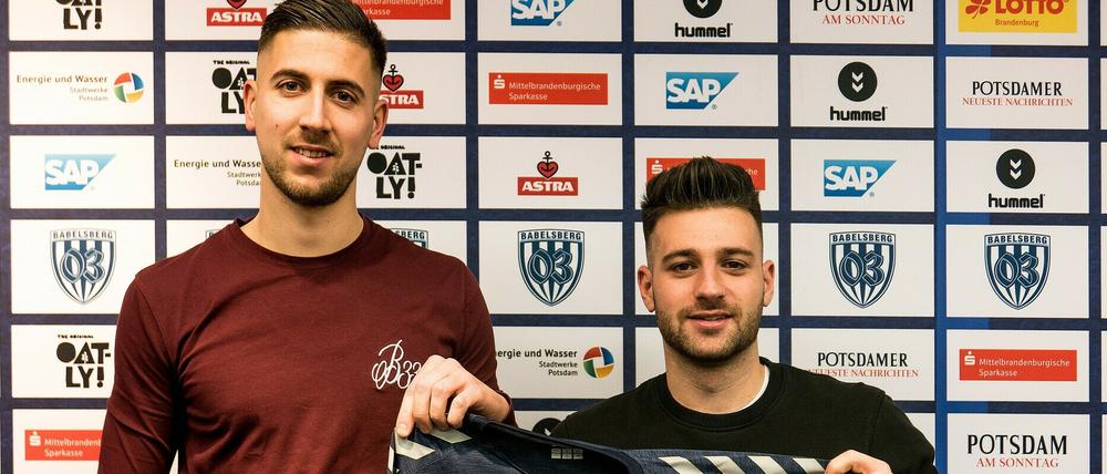 Petar Lela (l.) und Kevin Pino Tellez sollen die SVB-Defensive verstärken.