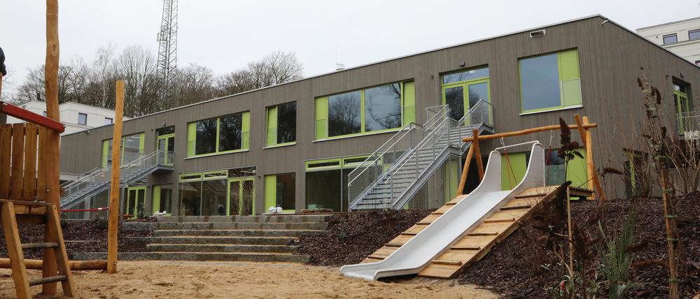 Das Gebäude besteht fast gänzlich aus Holz.