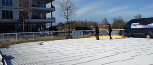 Die Eisbahn in Werder ist bis zum 16. Februar täglich geöffnet.
