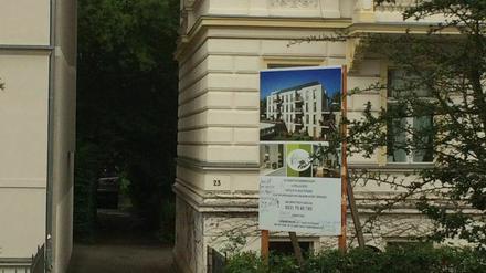 In der Sellostraße sollte ein Viergeschosser im Hinterhof entstehen - hier ein Fotos von 2017.