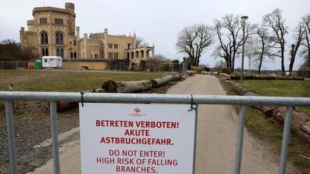 Die Schlösserstiftung sperrt wegen der starken Trockenheit einzelne Bereiche ihrer Parks.