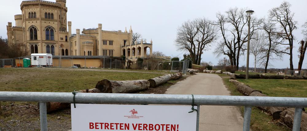 Die Schlösserstiftung sperrt wegen der starken Trockenheit einzelne Bereiche ihrer Parks.