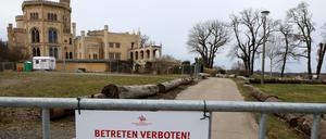 Die Schlösserstiftung sperrt wegen der starken Trockenheit einzelne Bereiche ihrer Parks.