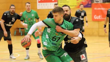 Das Grün-Weiß-Team um Jonathan Schumacher (v.) kämpfte leidenschaftlich gegen Stralsund.