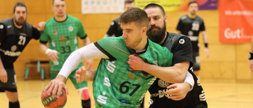 Das Grün-Weiß-Team um Jonathan Schumacher (v.) kämpfte leidenschaftlich gegen Stralsund.