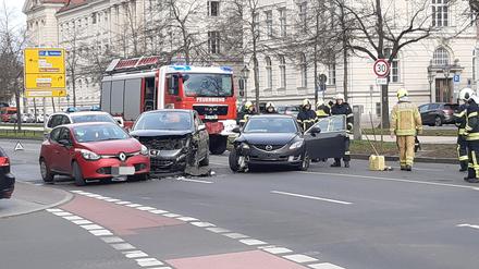 Am Luisenplatz hat es einen Unfall gegeben. 