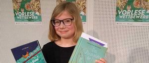 Aniko Kirsch, Gewinnerin des Vorlesewettbewerbs in Potsdam.