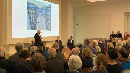 Hasso Plattner bei der Pressekonferenz am 20. Februar 2020 im Museum Barberini.