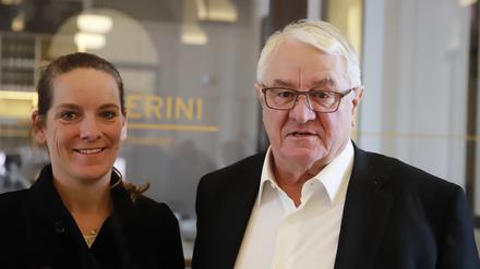 Hasso Plattner und seine Tochter Stefanie. Sie verantwortet das Projekt Museum Minsk.