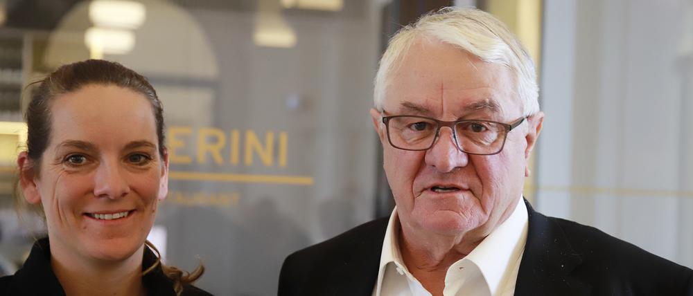 Hasso Plattner und seine Tochter Stefanie. Sie verantwortet das Projekt Museum Minsk.