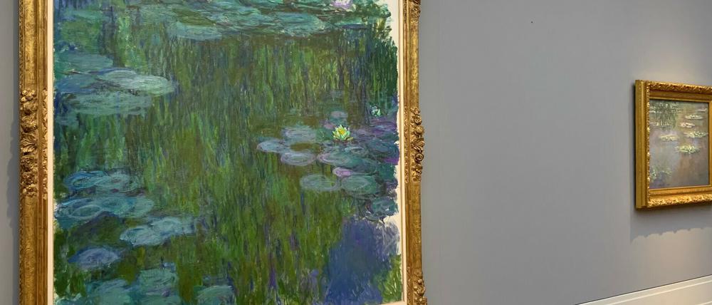 "Monet. Orte" im Museum Barberini, Seerosen von Claude Monet.