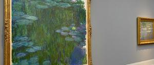 "Monet. Orte" im Museum Barberini, Seerosen von Claude Monet.