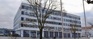 Das Kunst-und Kulturzentrum "Rechenzentrum" an der Dortustraße in Potsdam.