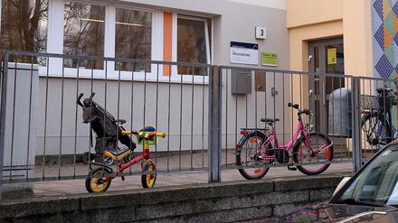 Die Kita "Froschkönig" an der Straße Wall am Kiez.