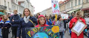 Eine Demo von "Friday for Future" im September 2019 in der Potsdamer Innenstadt. 