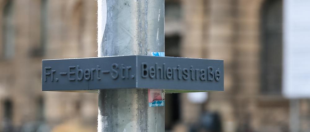 So könnte in Potsdam das Straßenschild für Sehbehinderte aussehen.