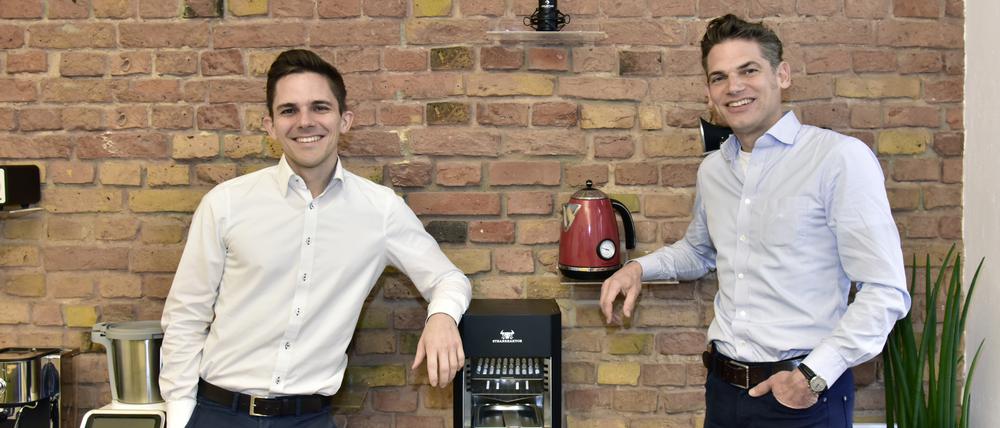 Hidden Champions. Die Geschäftsführer Thomas Stanzl (links) und Henrik Haenecke von der Berlin Brands Group.