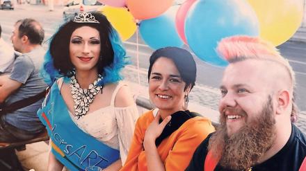 Bild vom Christopher Street Day in Cottbus.