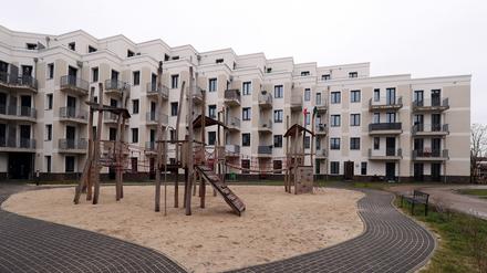 Der Jutekiez im Zentrum Ost ist fast fertig, nur an den Außenanlagen wird noch gearbeitet.
