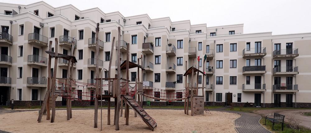 Der Jutekiez im Zentrum Ost ist fast fertig, nur an den Außenanlagen wird noch gearbeitet.
