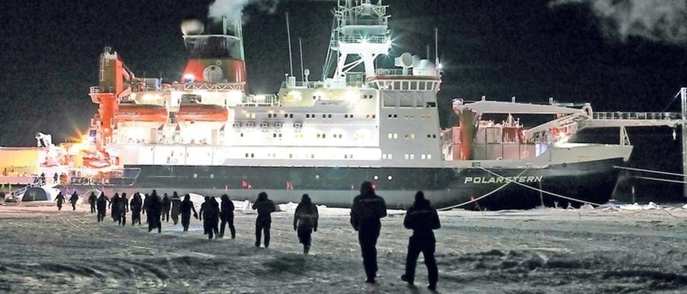 Die Polarstern im ewigen Eis.