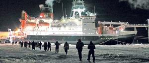Die Polarstern im ewigen Eis. 