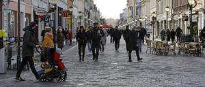 Die Brandenburger Straße am Sonntagnachmittag.