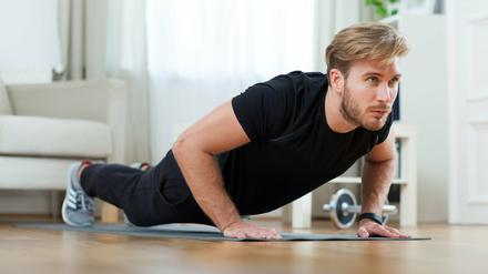Während der Coronavirus-Pandemie ist Training zu Hause angesagt. 