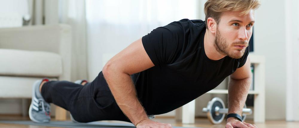 Während der Coronavirus-Pandemie ist Training zu Hause angesagt. 