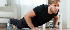 Während der Coronavirus-Pandemie ist Training zu Hause angesagt. 
