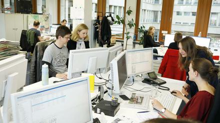 Blick in die PNN-Redaktion - vor der Coronakrise.