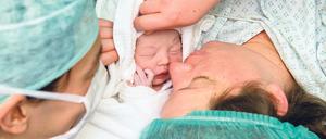 Frauen müssen auch in den beiden Potsdamer Krankenhäusern vorerst ohne Anwesenheit der Väter entbinden.  