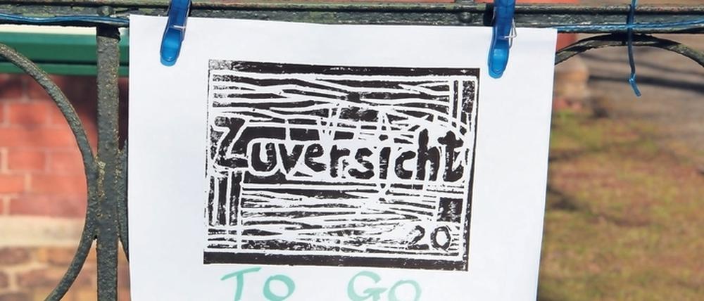 Am Weberplatz gibt es Bibelsprüche und Gebete zum Mitnehmen.