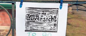 Am Weberplatz gibt es Bibelsprüche und Gebete zum Mitnehmen.