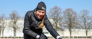Per Sondergenehmigung darf Laura Lindemann weiterhin im Sportpark Luftschiffhafen trainieren. 