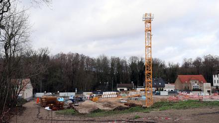 Die Bombe wurde auf der Baustelle der Bonava in Stahnsdorf entdeckt.