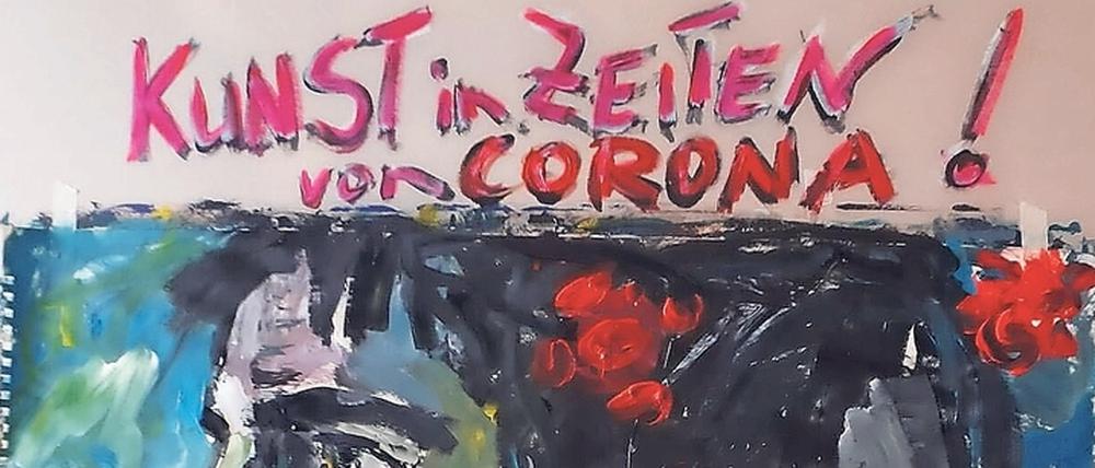 Auf Instagram kann man verfolgen, wie die Werke von Frauke Schmidt-Theilig innerhalb von einer halben Stunde entstehen.