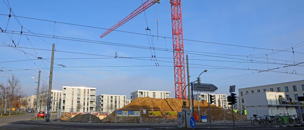 Von Januar bis Dezember 2019 wurde in Potsdam der Bau von 1262 Wohnungen genehmigt.