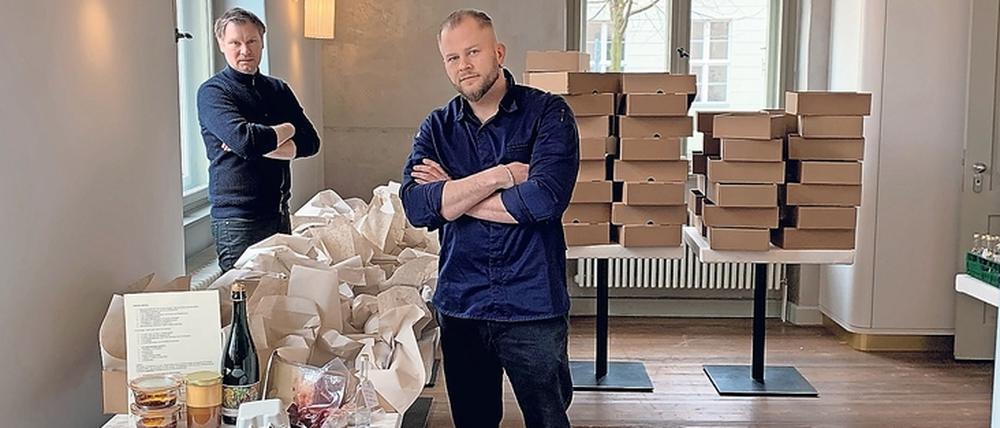 Osterschmaus. Das Sternerestaurant Kochzimmer bietet feine Küche im Beutel an.