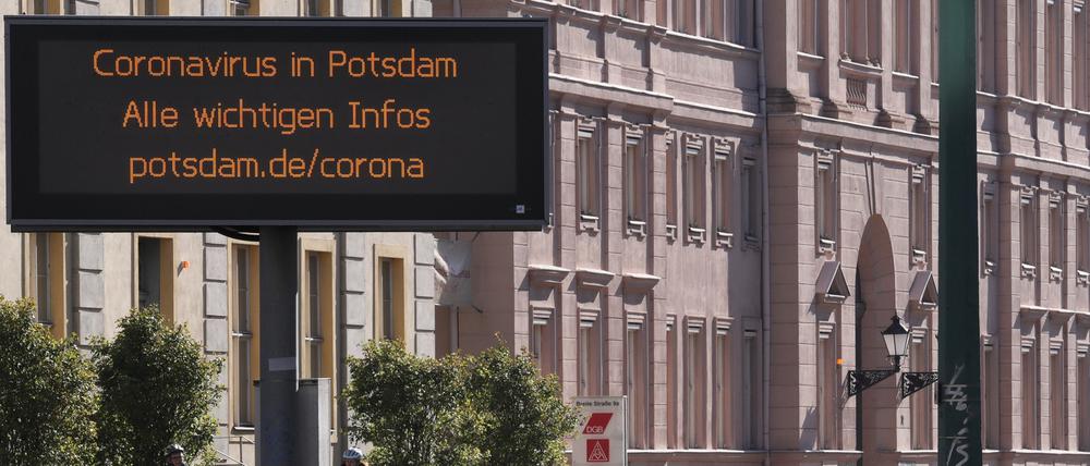 Potsdam bleibt Corona-Hotspot im Land Brandenburg.
