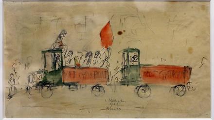 "Demonstration in Nowawes" von Gerhard Hadert, 1925.