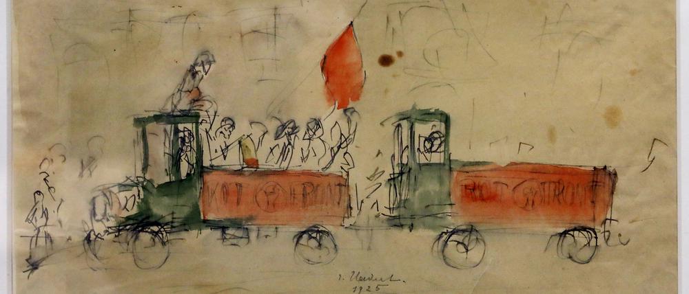 "Demonstration in Nowawes" von Gerhard Hadert, 1925.