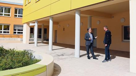 Die neue Klassenräumen in der Zille-Schule sollen Mitte Mai bezogen werden können.