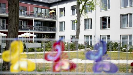 Das vom Coronavirus betroffene Seniorenheim ·Haus am Zernsee· in Werder (Havel). 