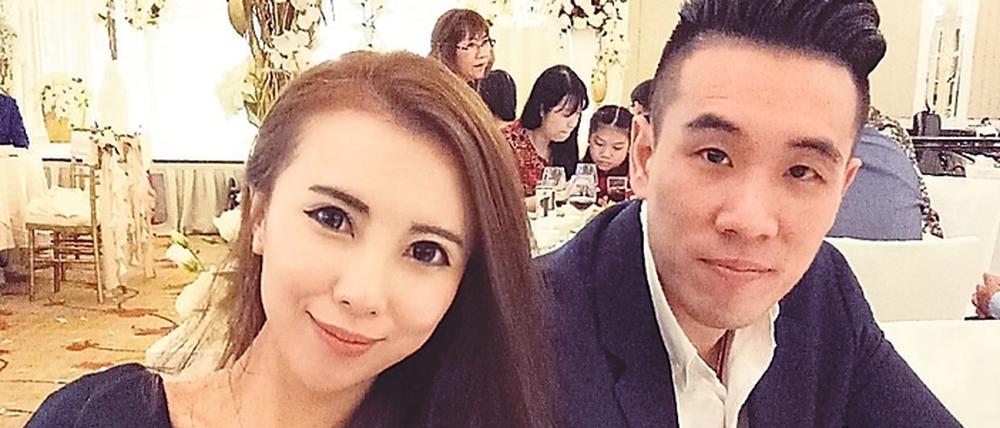 Christina Yip (li) und Ryan Ong vom Startup AirVTing.