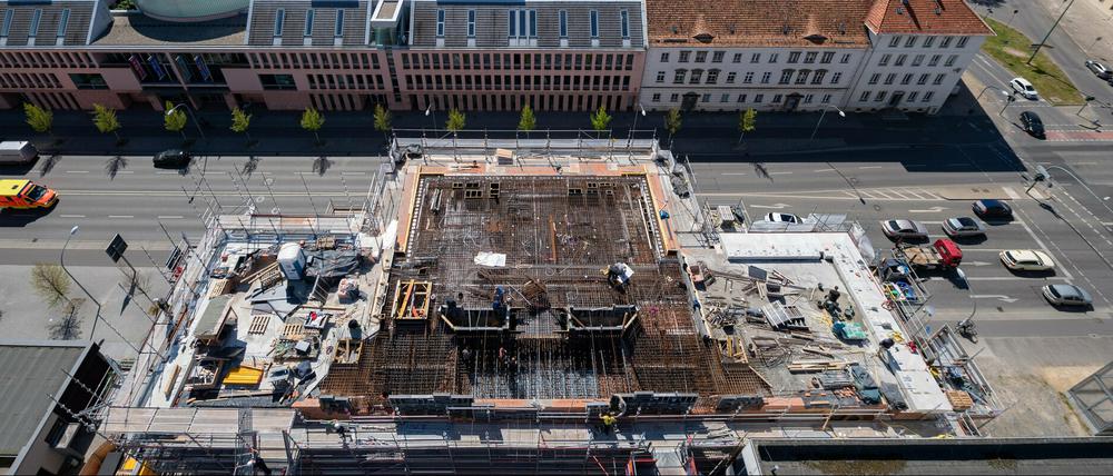 Die ehemalige Militärkirche wird an der Breite Straße/Ecke Dortustraße wiederaufgebaut. 
