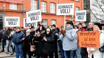 Eine Demo des rechtsgerichteten Vereins "Zukunft Heimat" aus dem Jahr 2018.