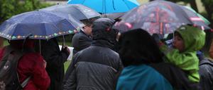 Noch kein Sommerwetter in Potsdam und Umgebung.
