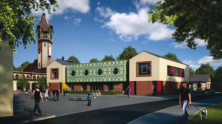 Die geplante Kita im Wohnquartier in Beelitz-Heilstätten.