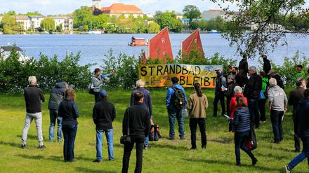 Am Samstag fand eine Begehung des Strandbad Babelsberg statt.